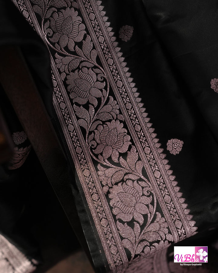 Black Katan silk