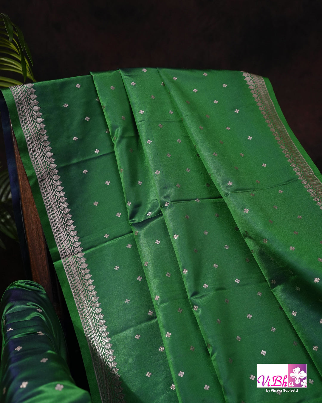 Dual tone Peacock green katan sik