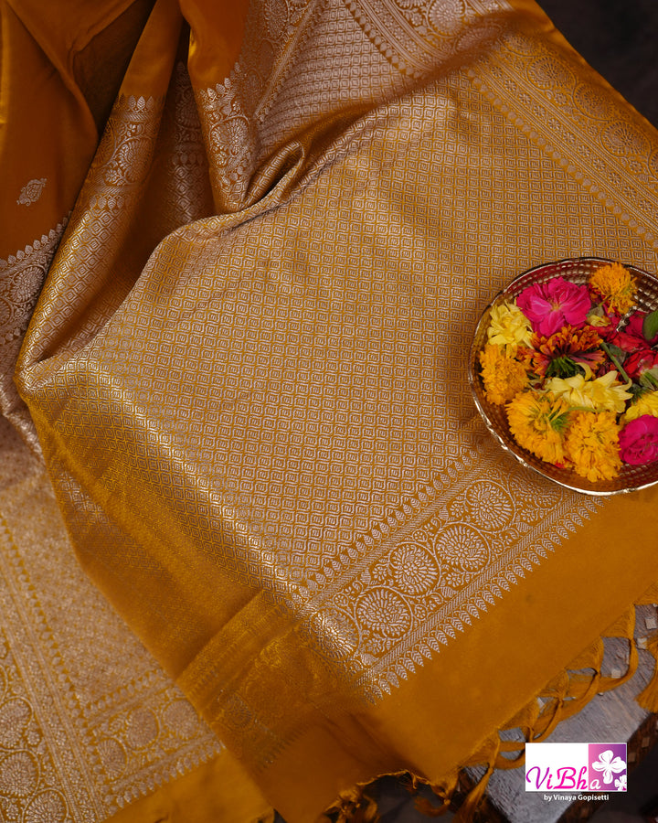 Musturd Yellow Katan silk