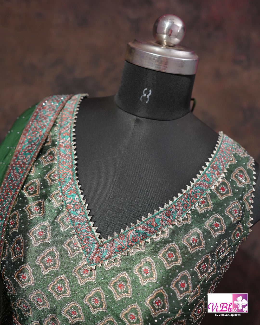 Forest Green Multicolor Lehenga Set