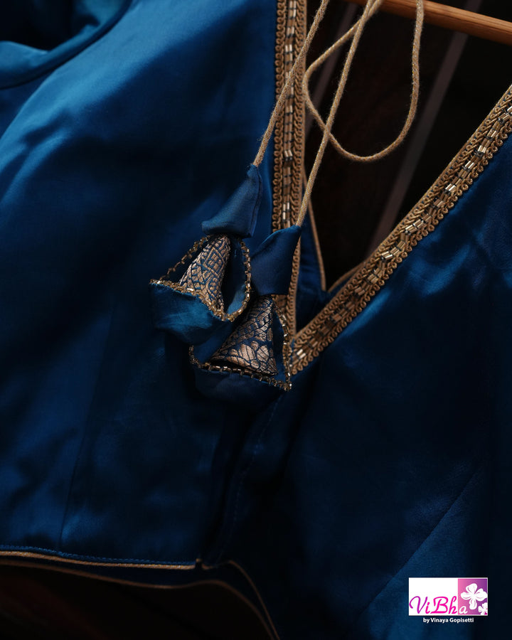 Peacock Mashru Silk