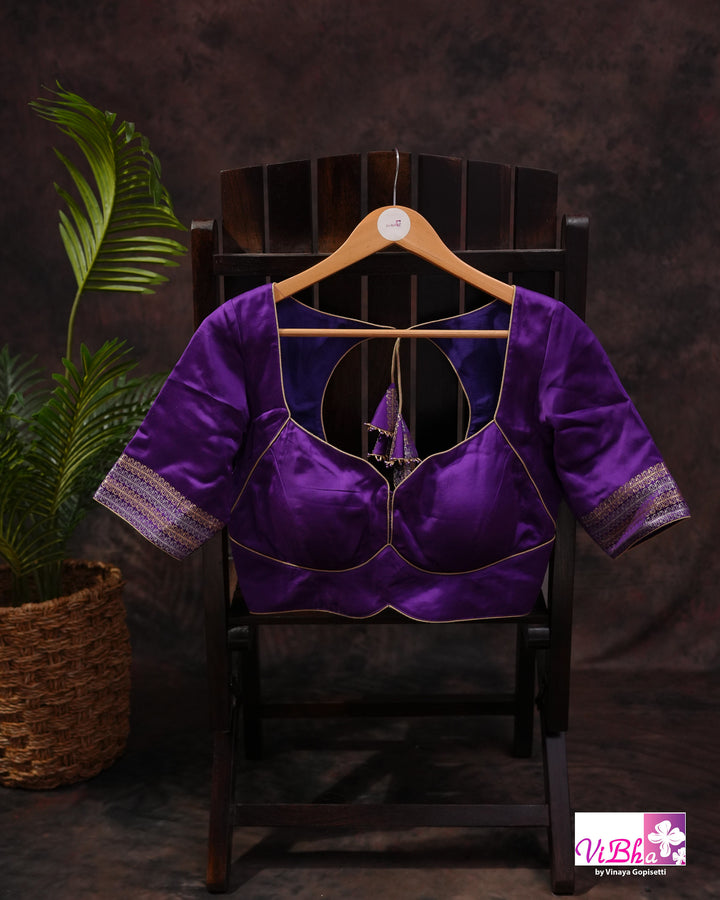 Violet Mashru silk