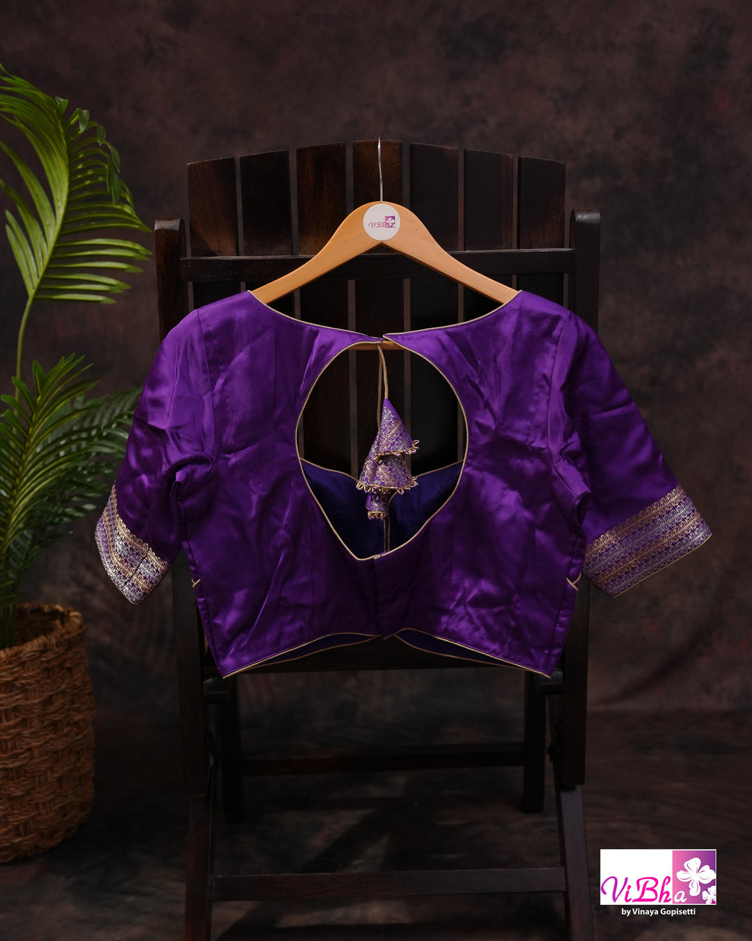 Violet Mashru silk
