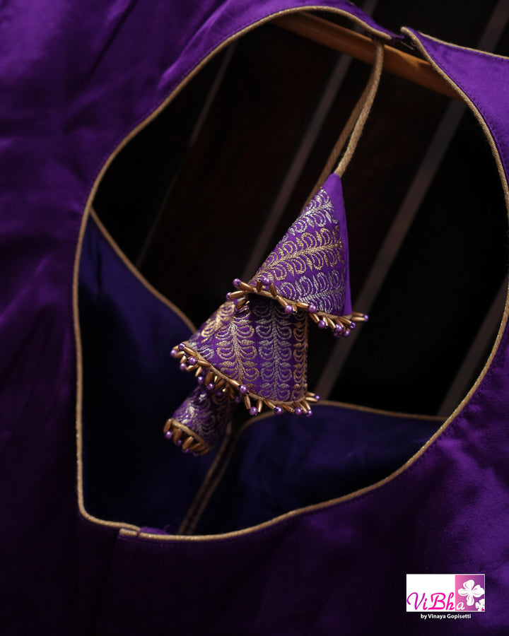 Violet Mashru silk