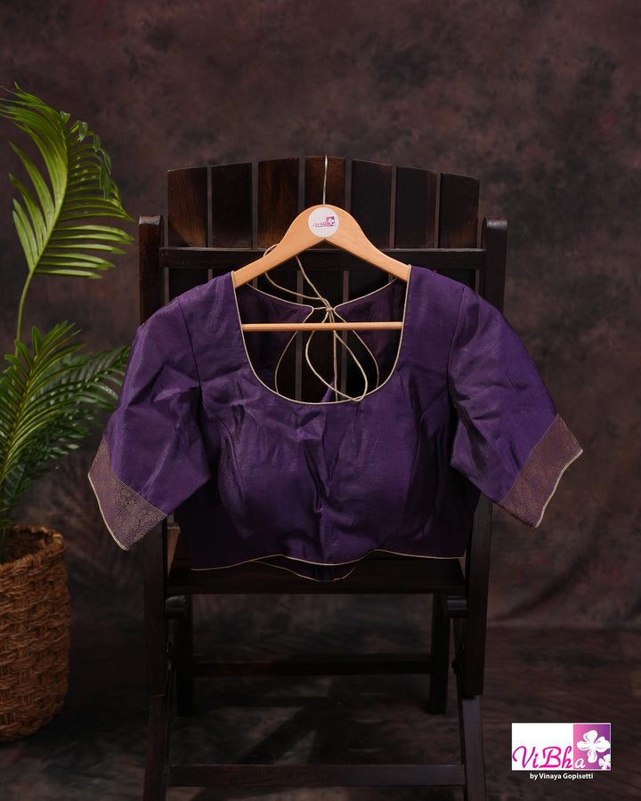 Violet Cora meenakari silk
