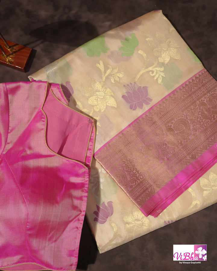 Ivory and Pastel Pink