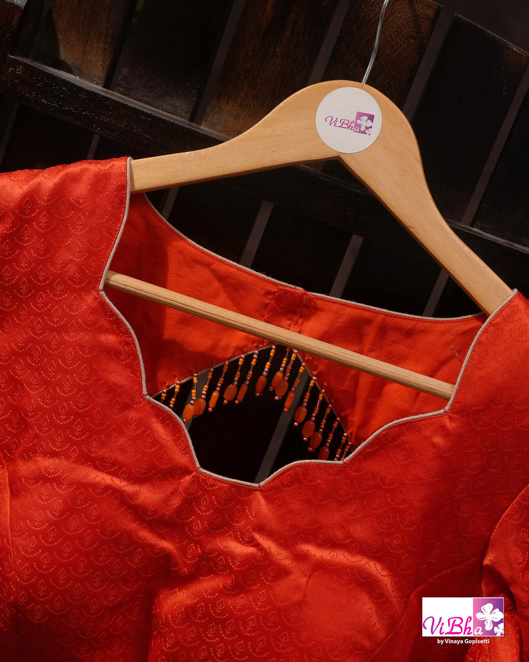 Tangerine Orange Kathan Mashru Silk