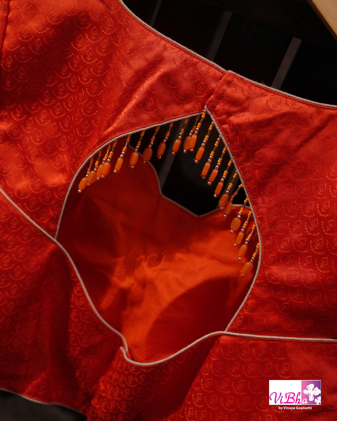 Tangerine Orange Kathan Mashru Silk