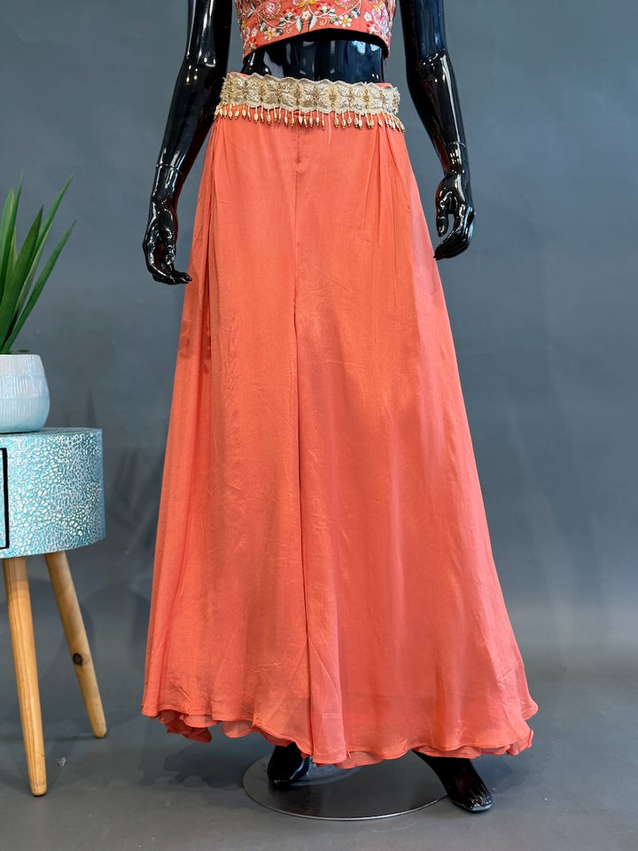 Orange Cape-Style Fusion Outfit