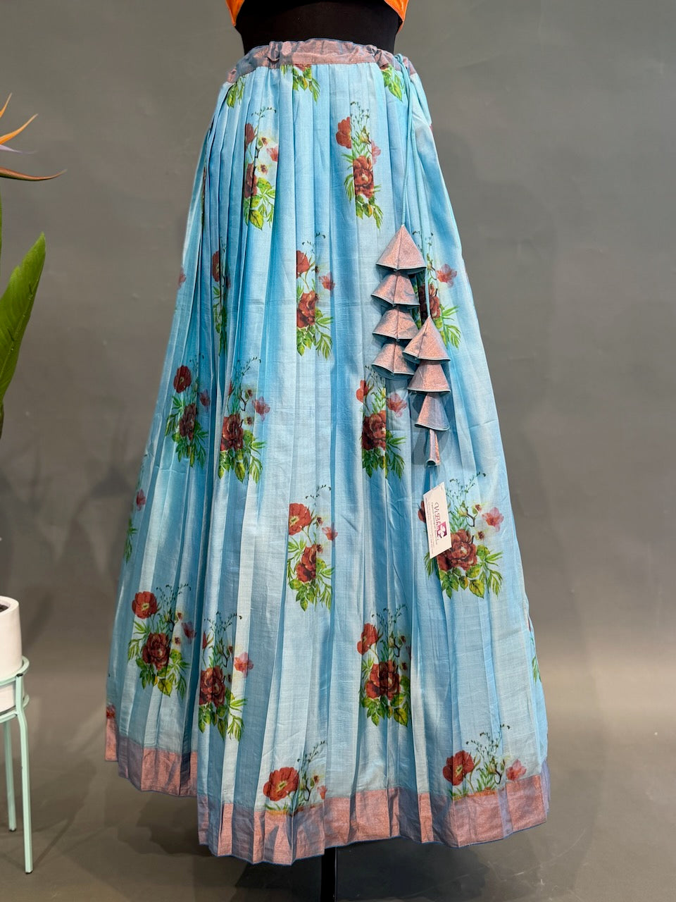 Floral Kanchi Soft Silk Lehenga