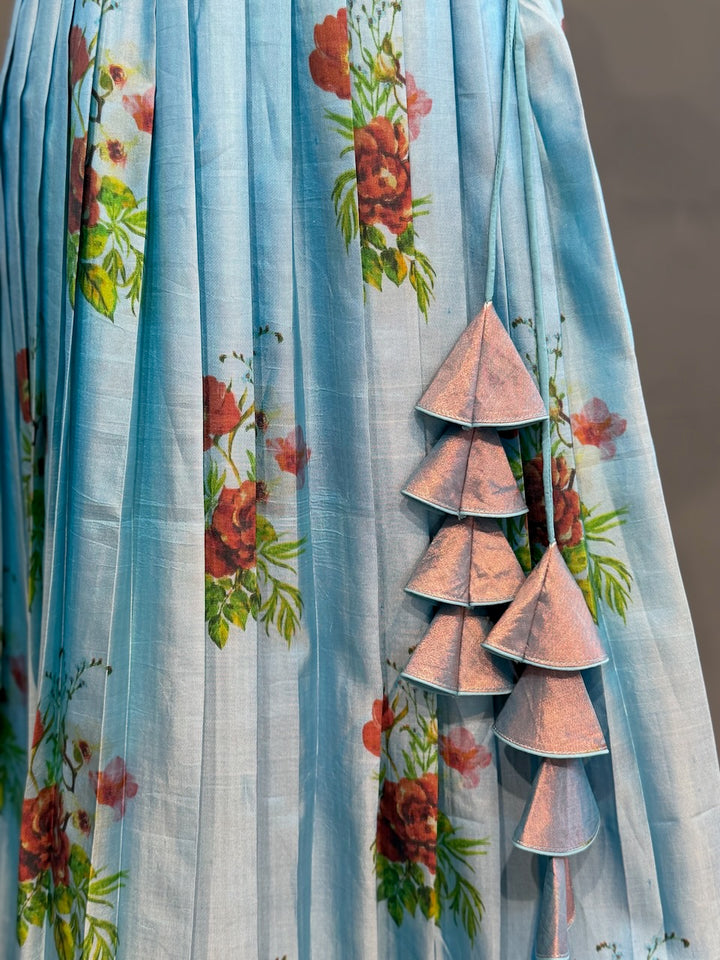 Floral Kanchi Soft Silk Lehenga