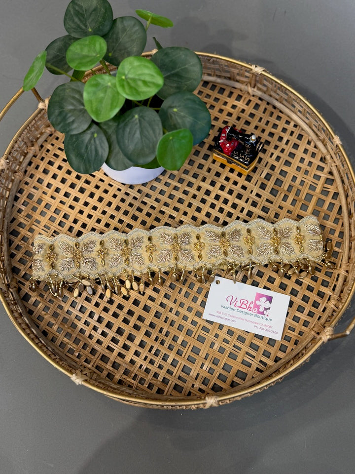 Gold Embroidered Belt