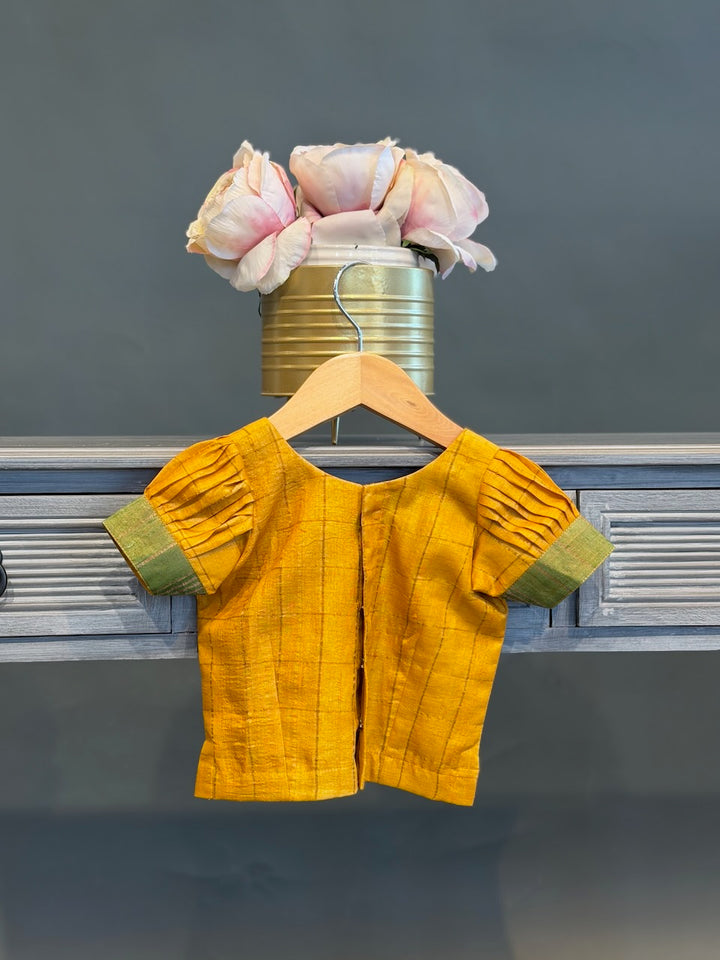 Yellow Kalamkari Skirt and Top