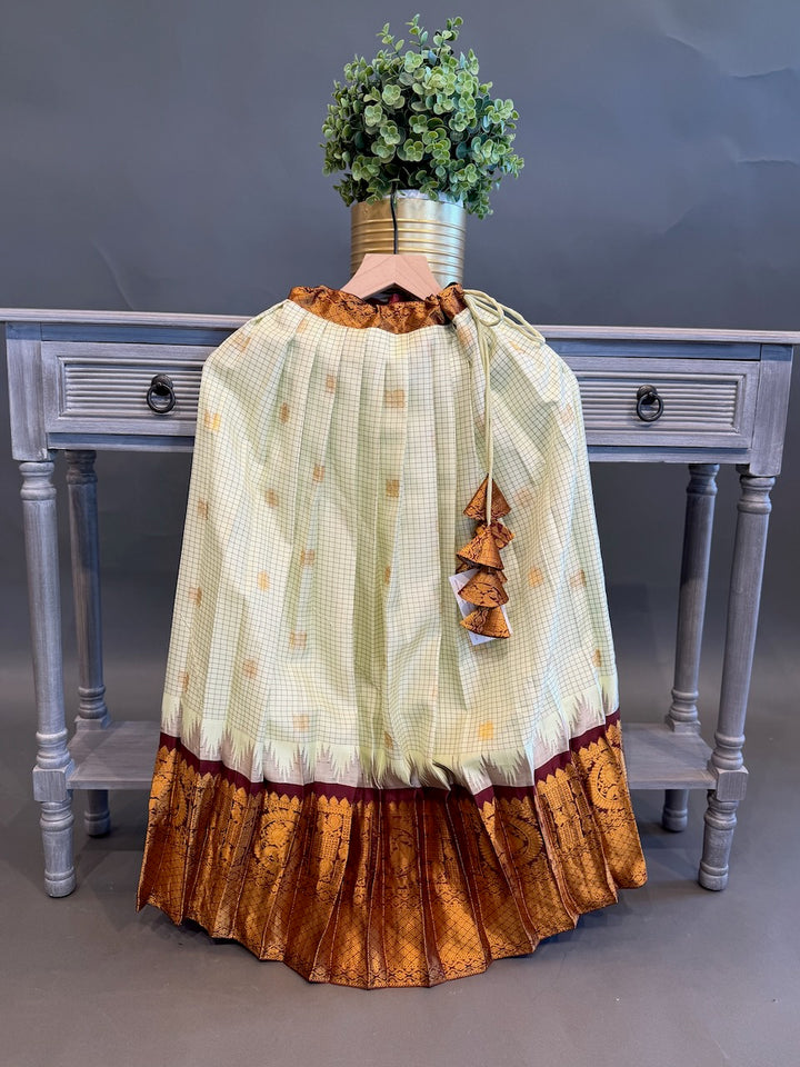Gadhwal-Kanchi Silk Skirt and Top