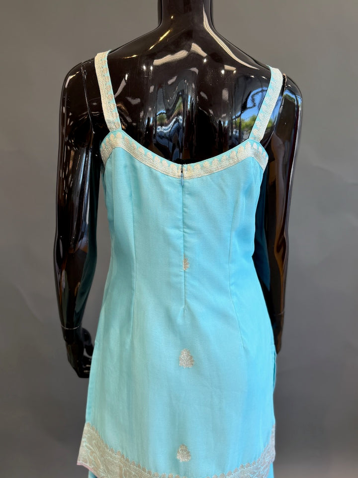 Light Blue Sharara Set