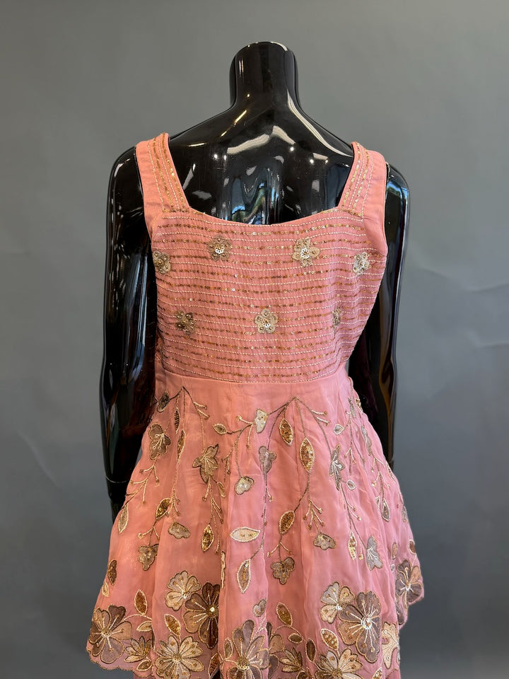 Blush Peach Sharara Set