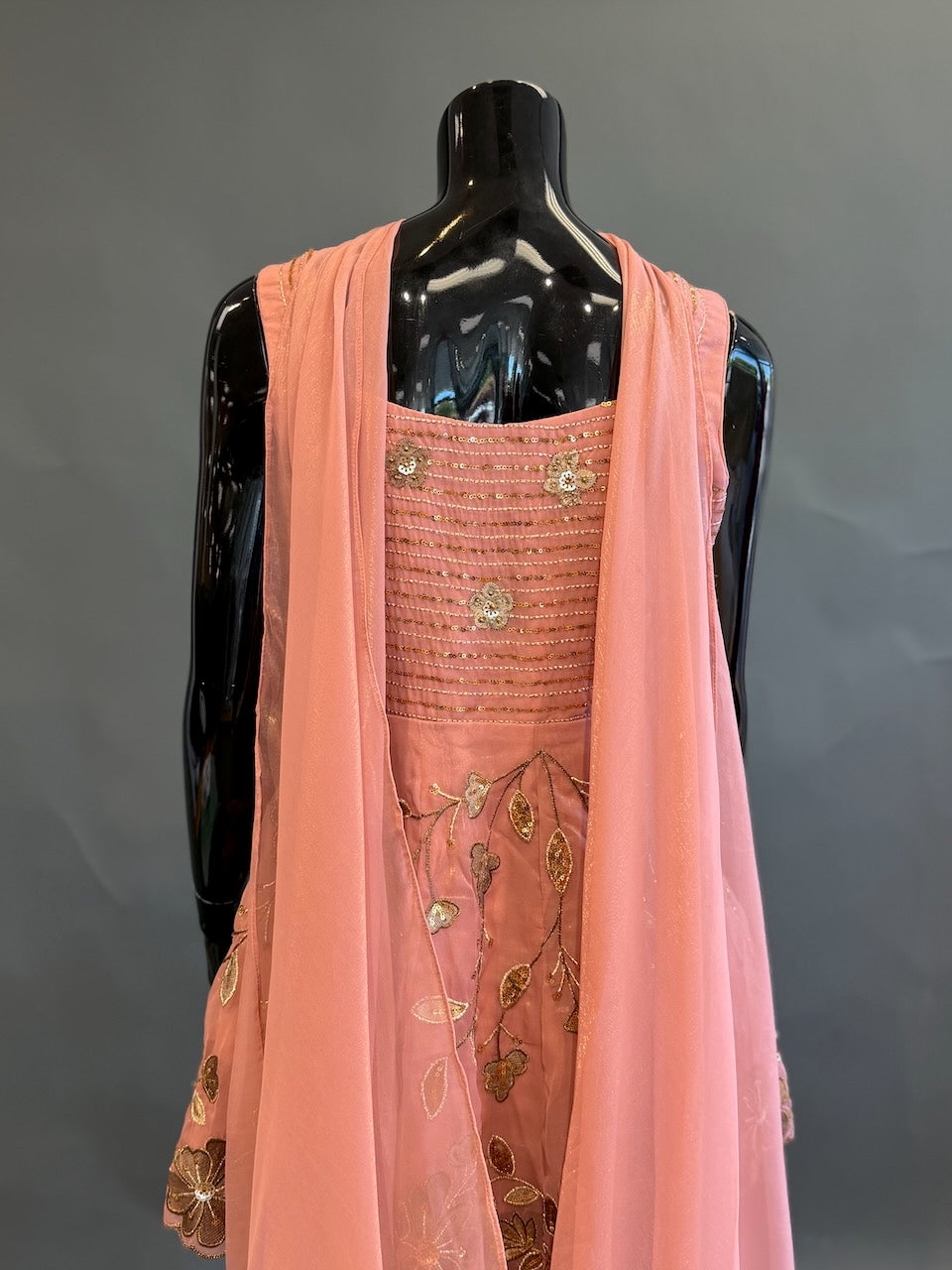 Blush Peach Sharara Set