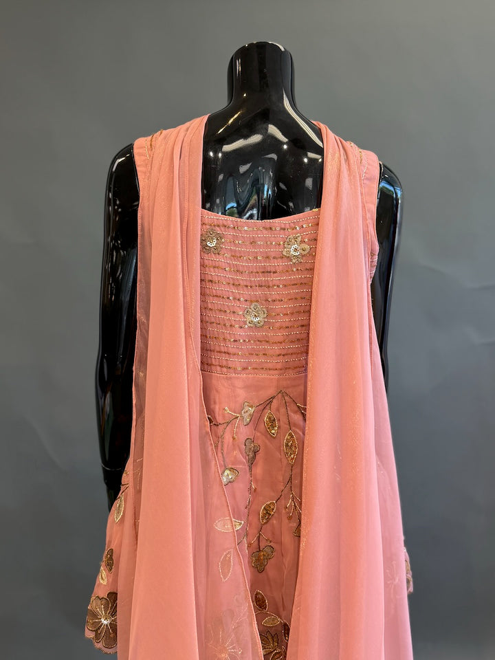 Blush Peach Sharara Set