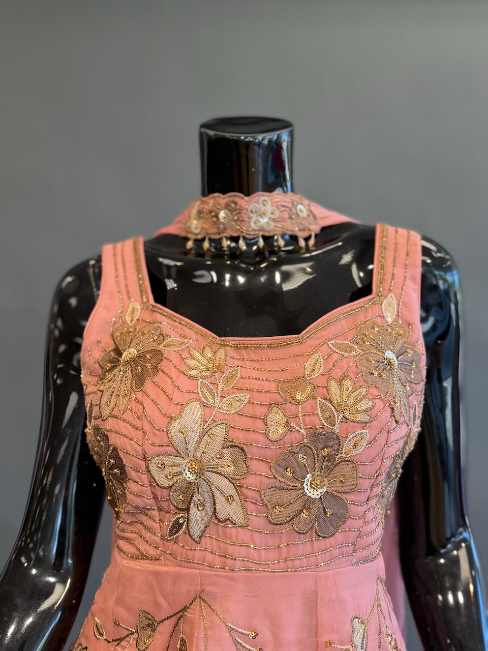 Blush Peach Sharara Set