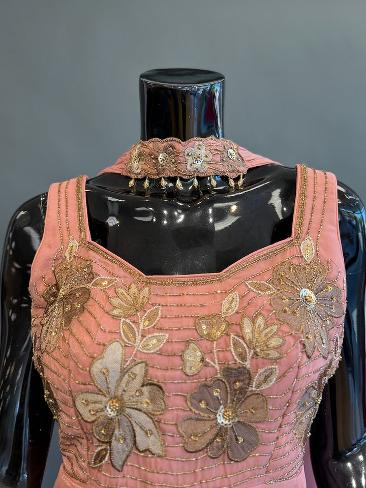 Blush Peach Sharara Set