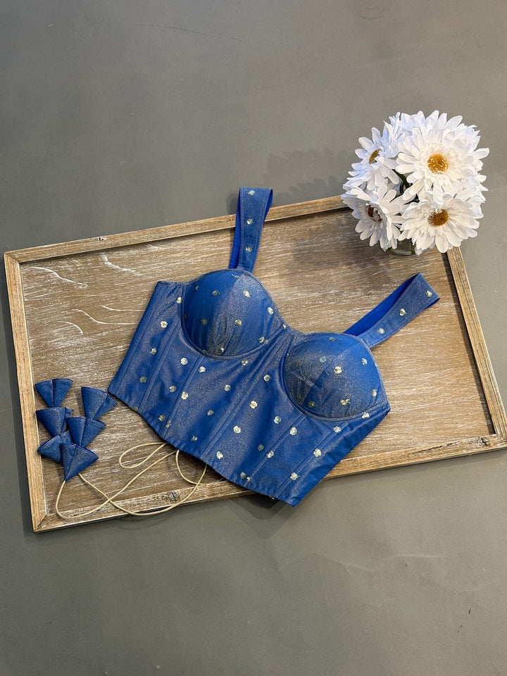 Blue Corset Blouse