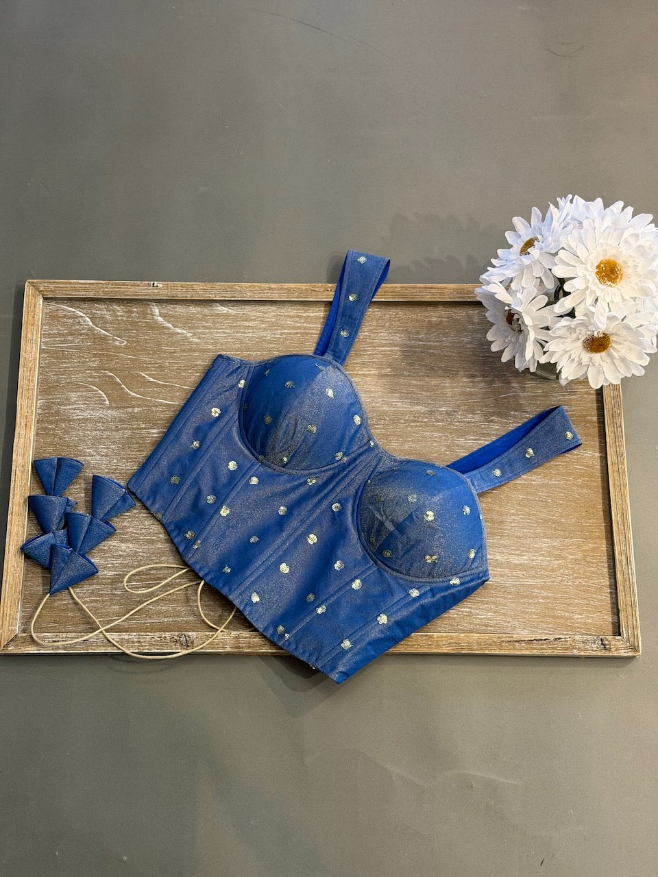 Blue Corset Blouse