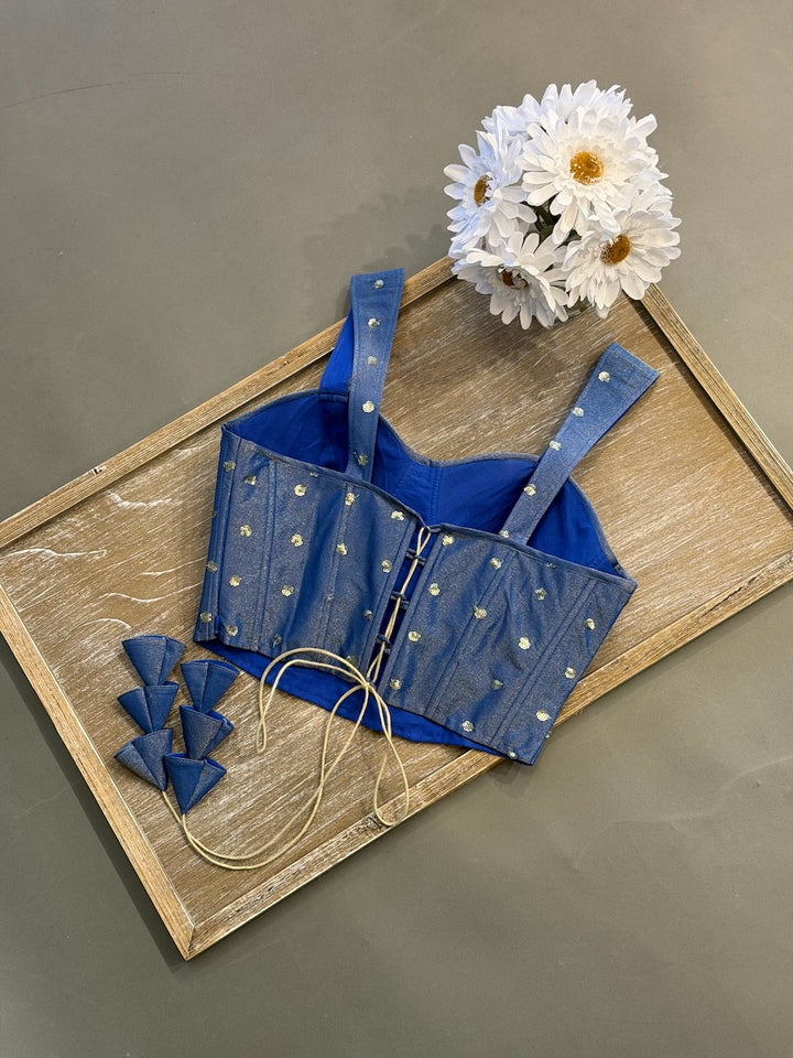 Blue Corset Blouse