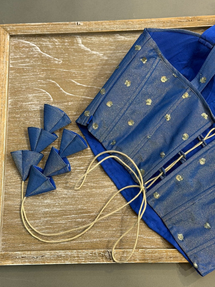 Blue Corset Blouse