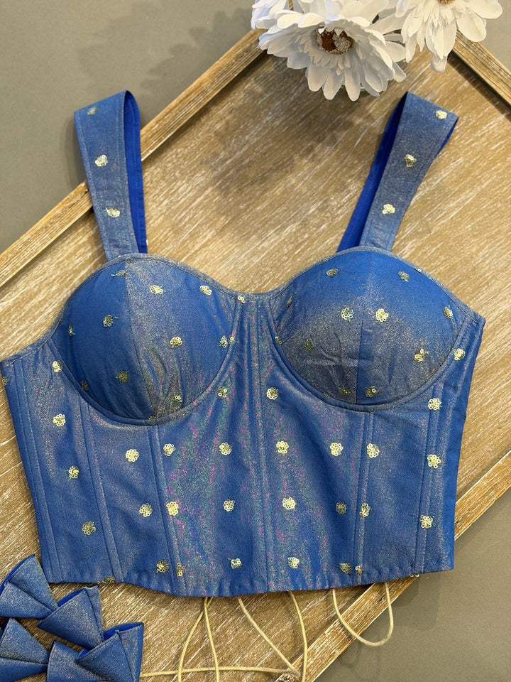 Blue Corset Blouse