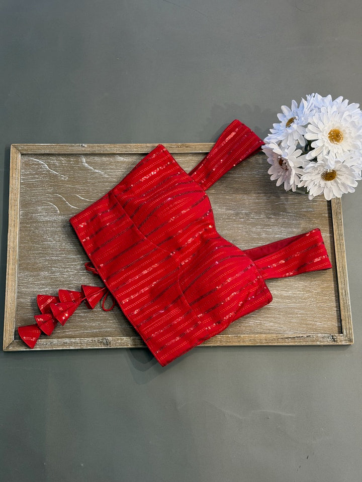 Red Corset Blouse