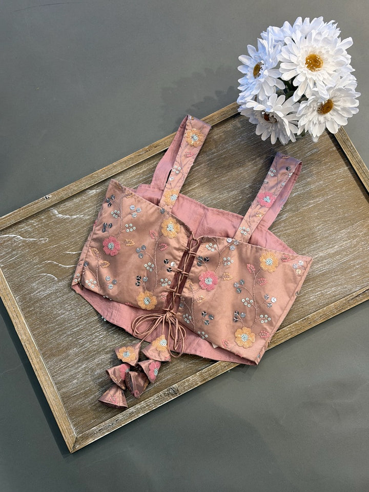Dark Mauve Corset Blouse