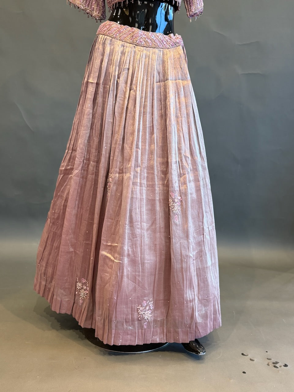 Deep Mauve Embellished Lehenga Set