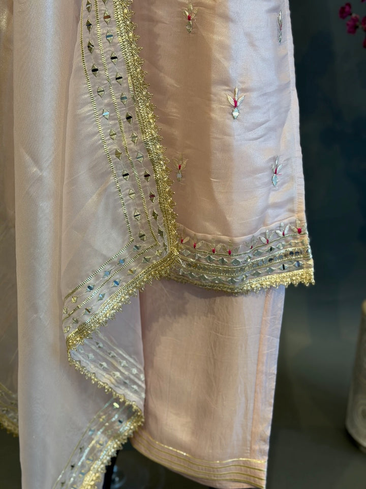 Blush Pink Embroidered Salwar Suit Set
