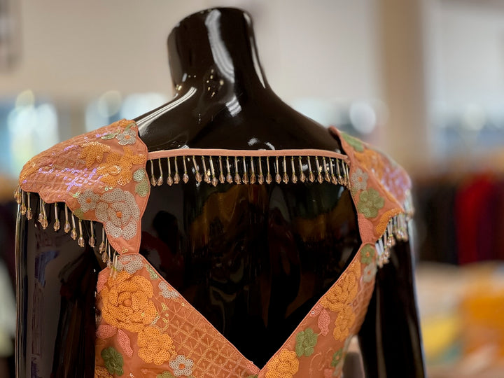 Dusty Rose Pink Embroidered Lehenga