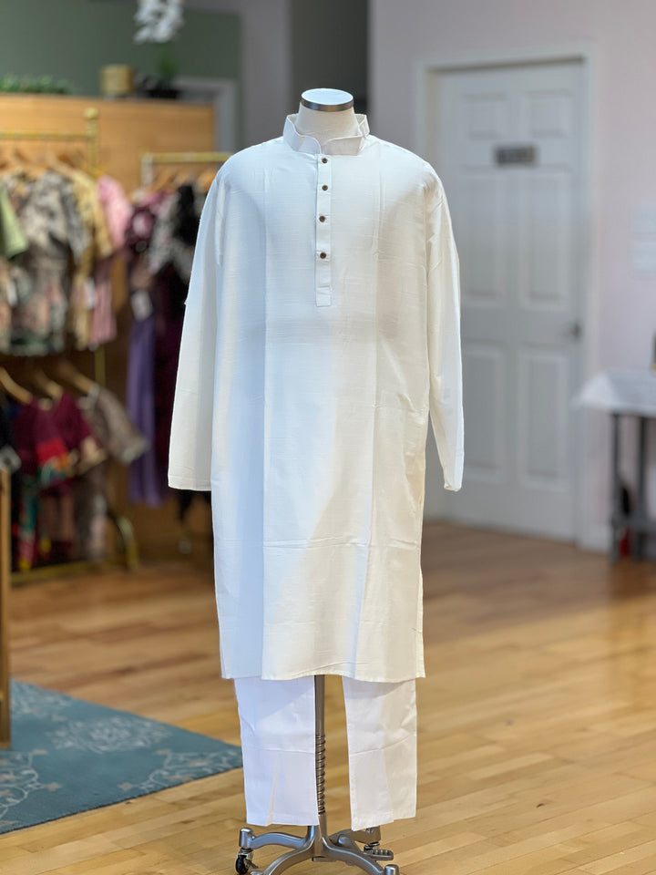 Plain Silk Kurta Plus Sizes
