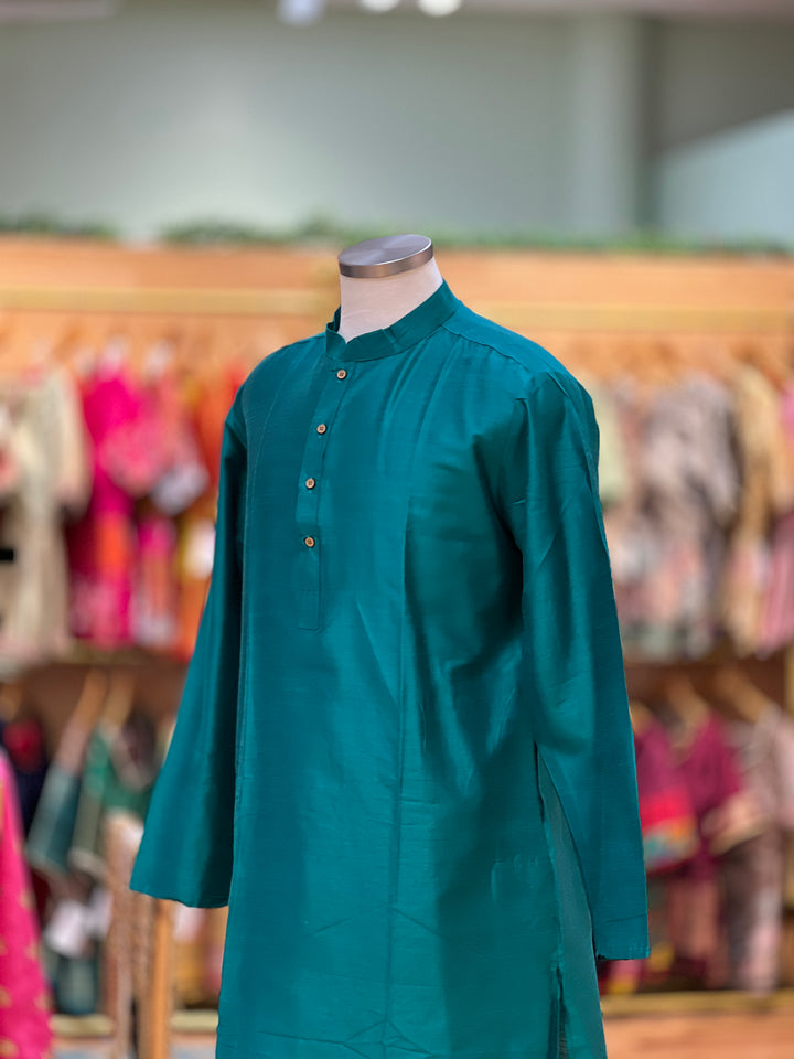 Plain Silk Kurta Plus Sizes