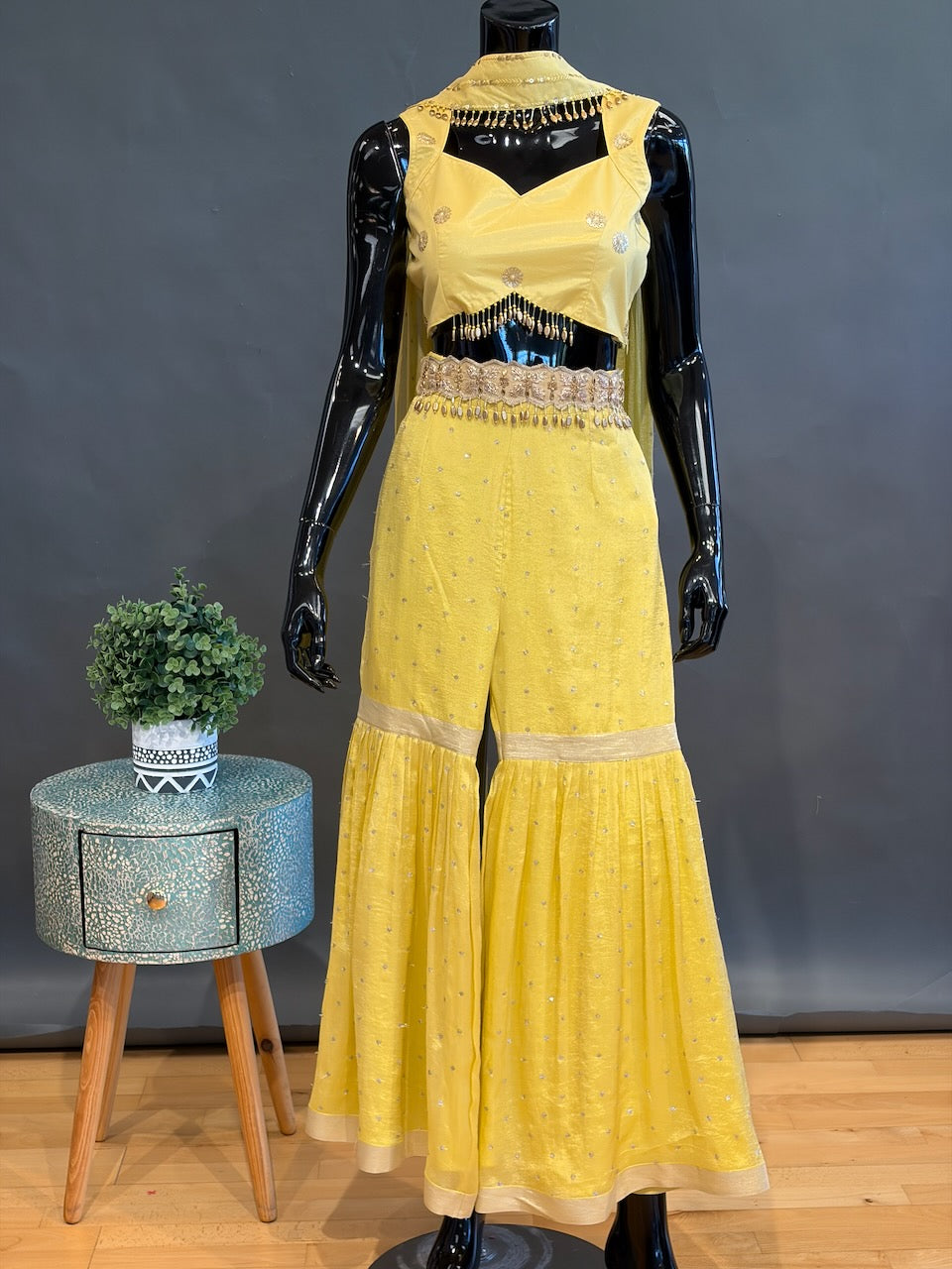 Yellow Gharara Set