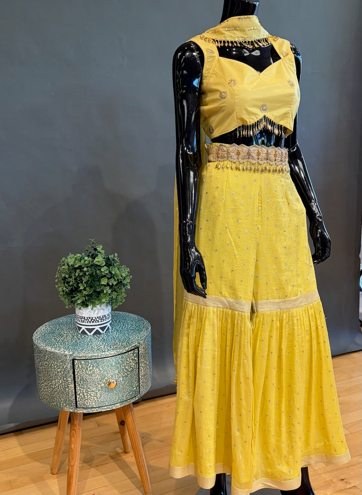 Yellow Gharara Set