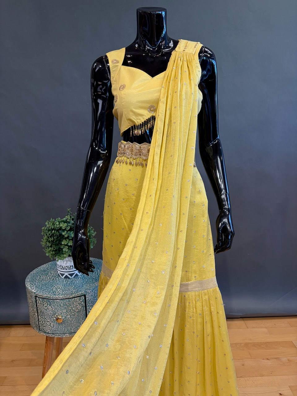 Yellow Gharara Set