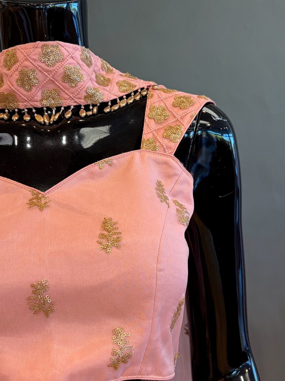 Peach Gharara Set
