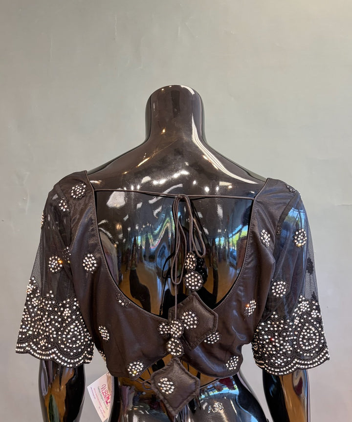 Black Embroidered Saree and Blouse