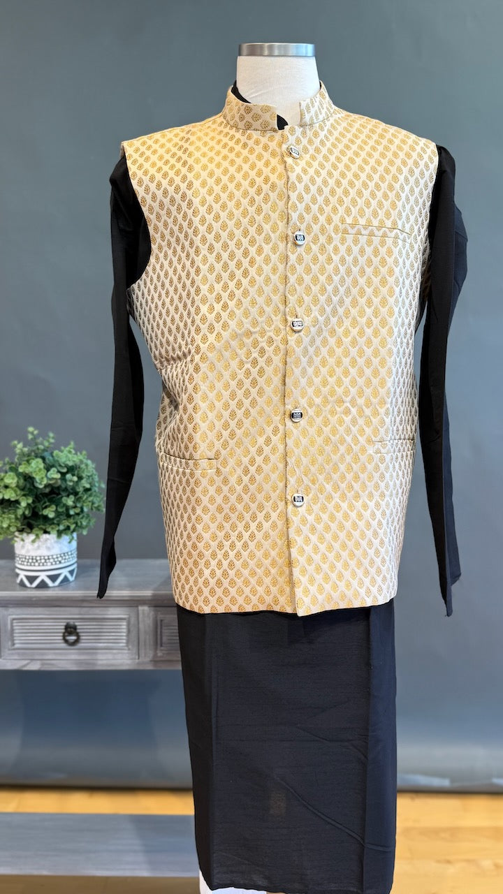 Ivory Banarasi Brocade Vest