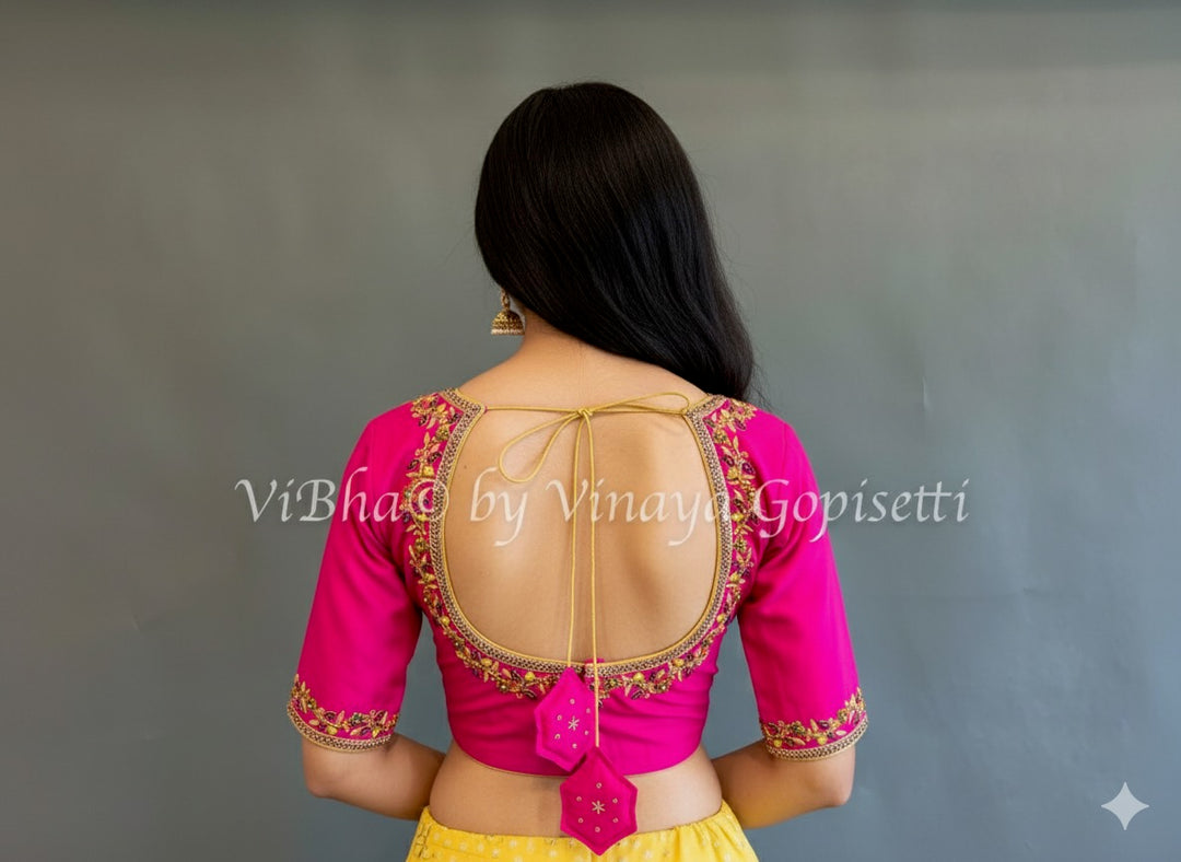 Pink Embroidered Blouse