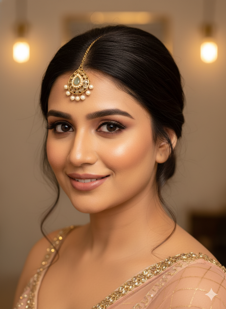 Glass Beads Maang Tikka