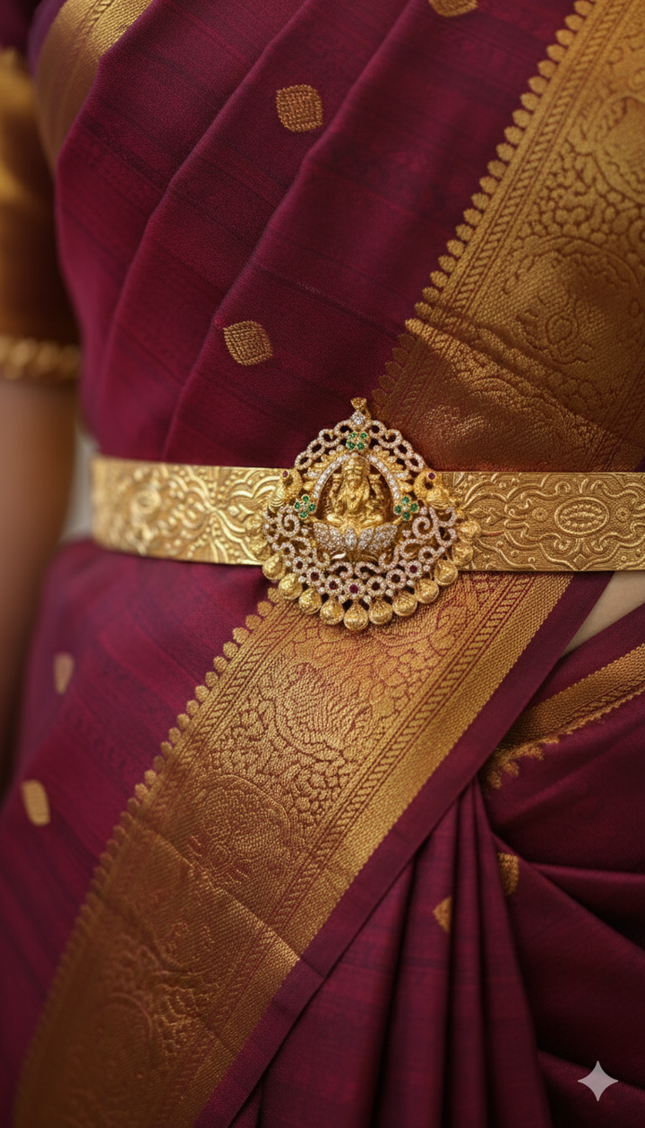 Center Goddess Lakshmi Belt Model Waist Belt