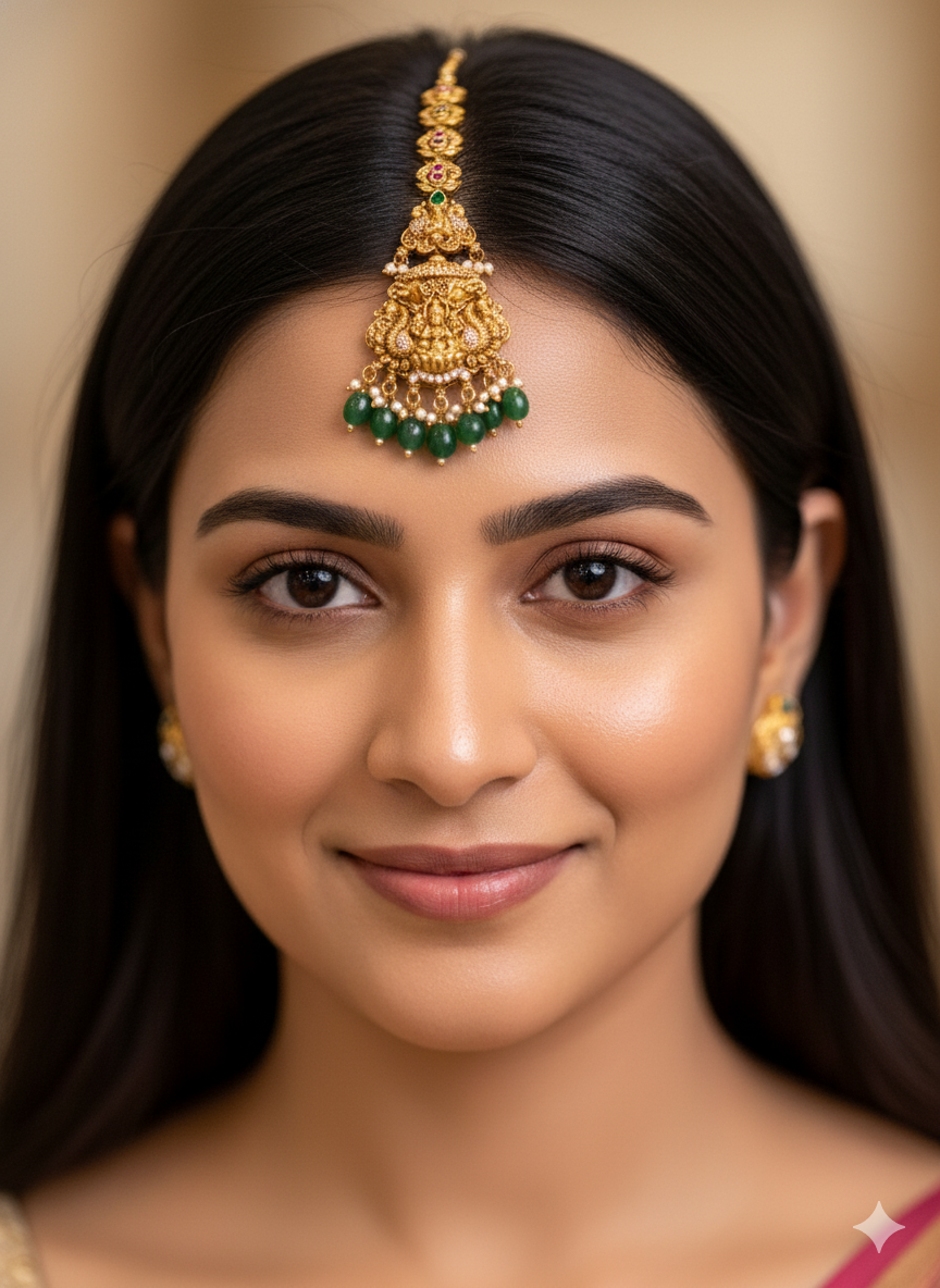 Antique Style Maang Tikka