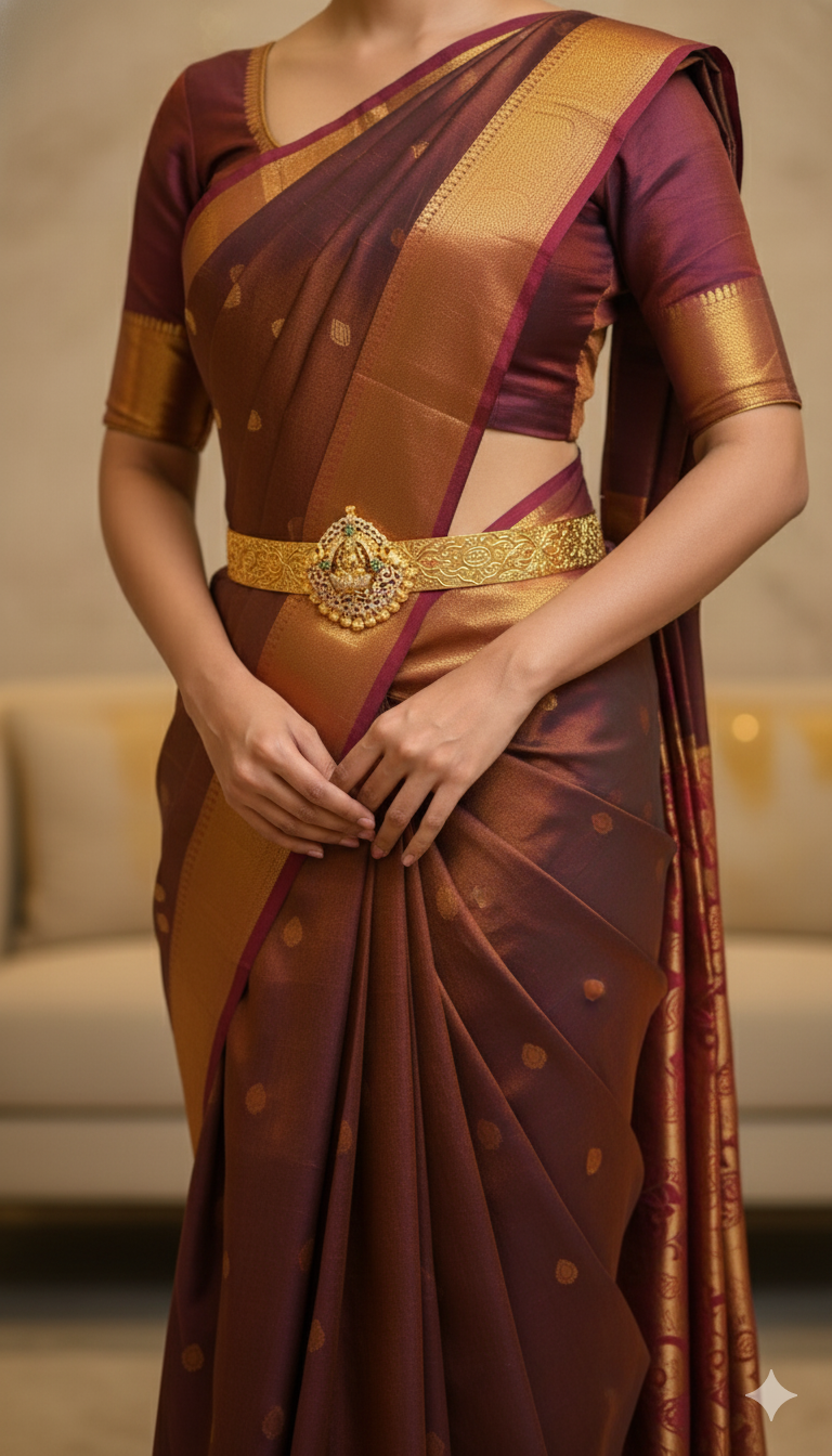 Center Goddess Lakshmi Belt Model Waist Belt