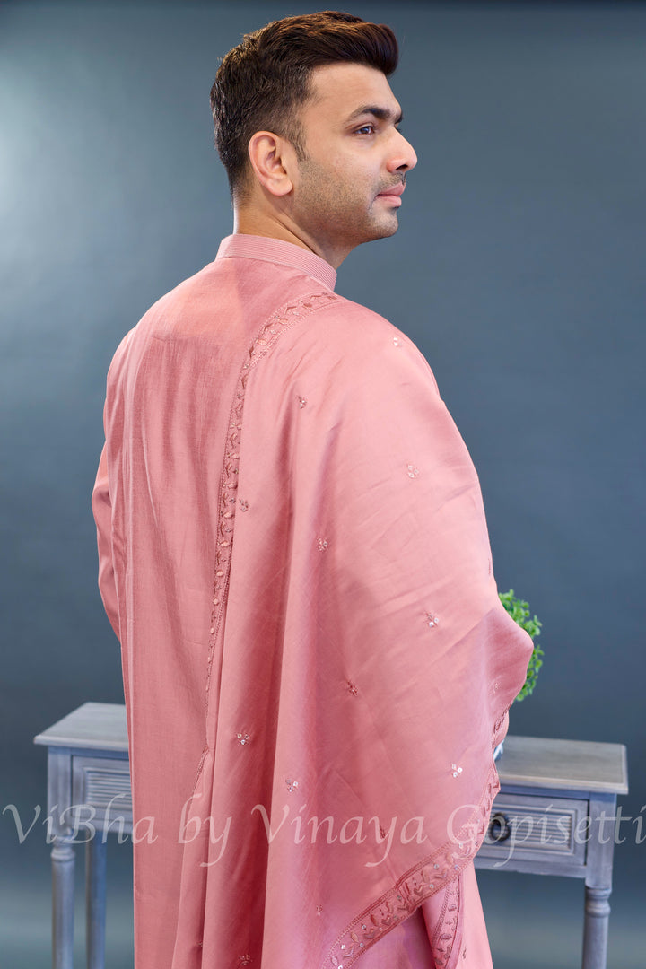 Tea Rose Kurta Set with Dupatta