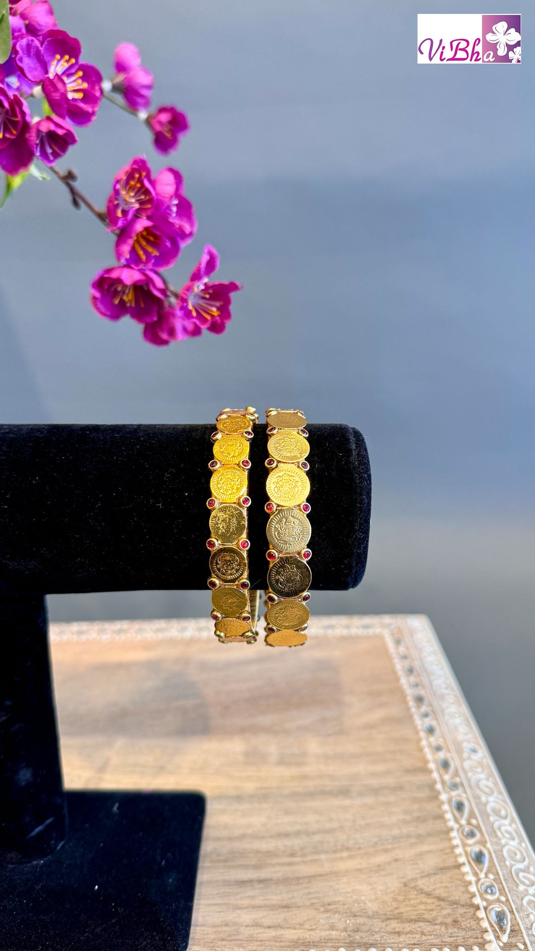 Lakshmi Kasu Silk Thread Bangle Pair